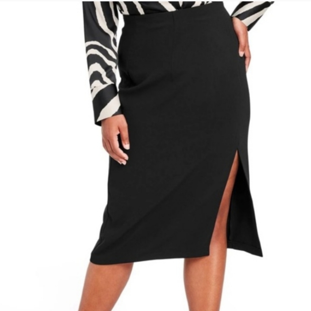 NWT High Waisted, Side Slit Pencil Skirt, Sergio Hudson